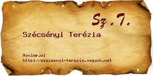 Szécsényi Terézia névjegykártya